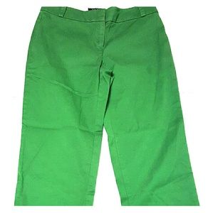 Green Talbot Signature Petite  Capri Pants