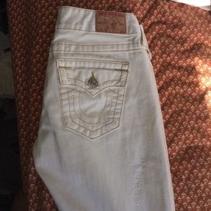 White True Religion Joey jeans