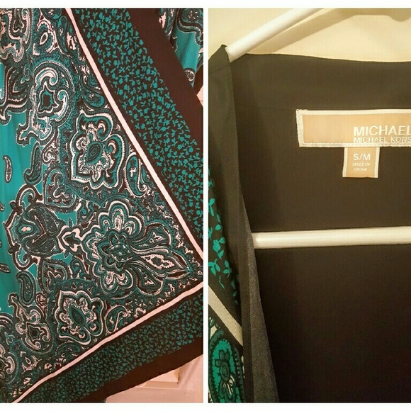 M.Korz *Silk Bandana Santeen Print Kimono* - Picture 2 of 3