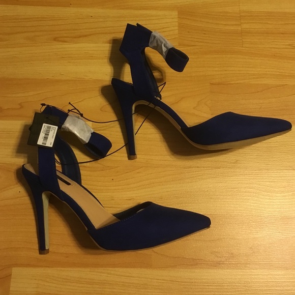 F21 blue heels