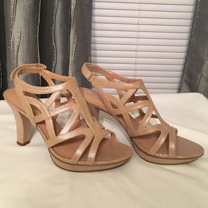 Naturalizer Taupe Iguana Strappy Sandals