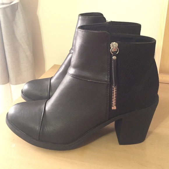 black heeled boots h&m