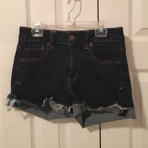 ❌ SOLD - Dark Wash High Wasted Shorts