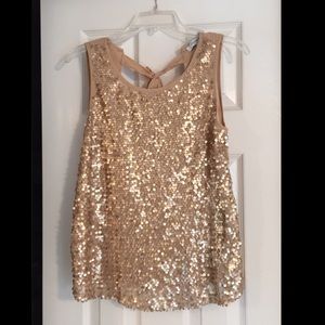 Gold Sequin Top