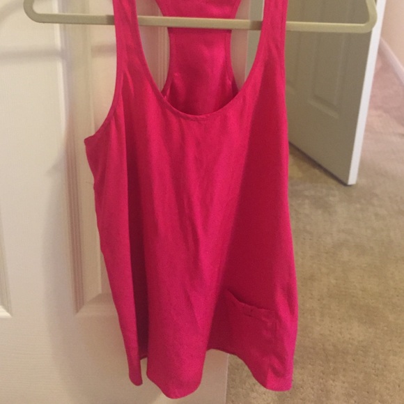 Parker pink silk tank top. Size small.
