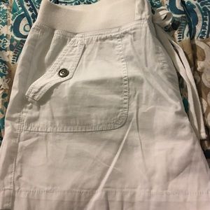 White shorts by Loft