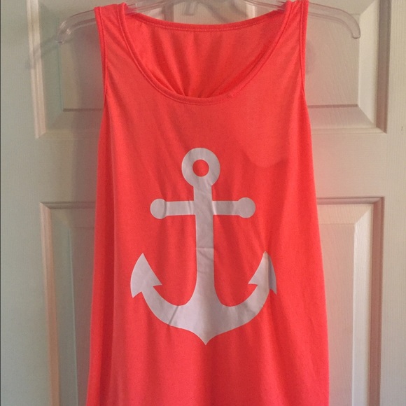 STRIKING ORANGE AND TEAL TANK TOPS🏵🏵⚓️🏵⚓️🏵⚓️🏵 - Picture 2 of 4