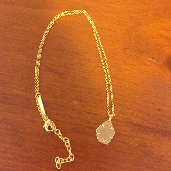 Kendra Scott iridescent drusy necklace