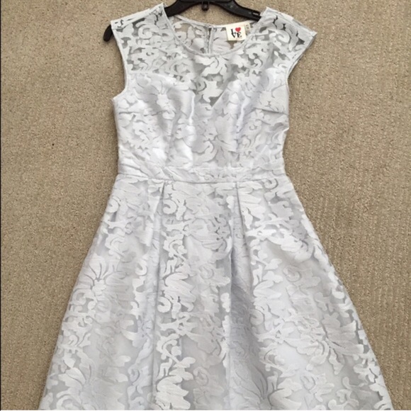 Grey lace dress