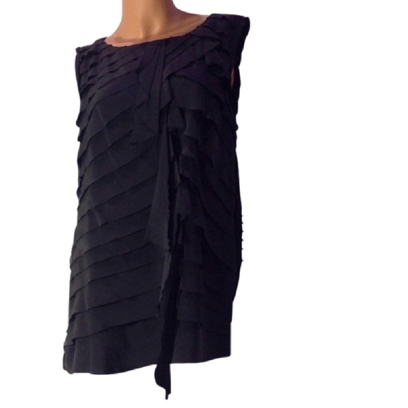 SOLD.Tory Burch Ruffled Silk Top - Picture 2 of 4