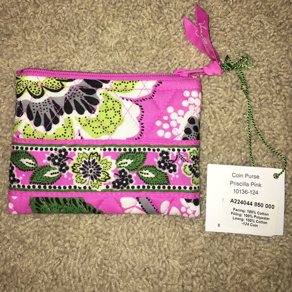 Vera Bradley Priscilla Pink Coin Purse