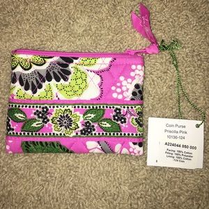 Vera Bradley Priscilla Pink Coin Purse