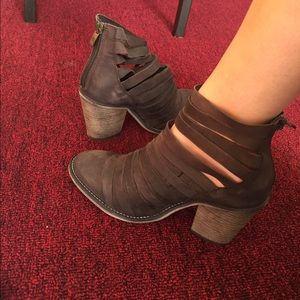Free People brown booties