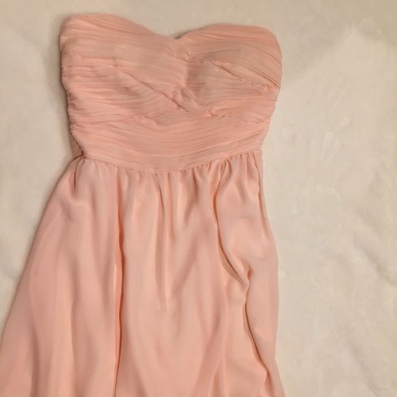 Pink Strapless High Low Dress - Picture 3 of 3