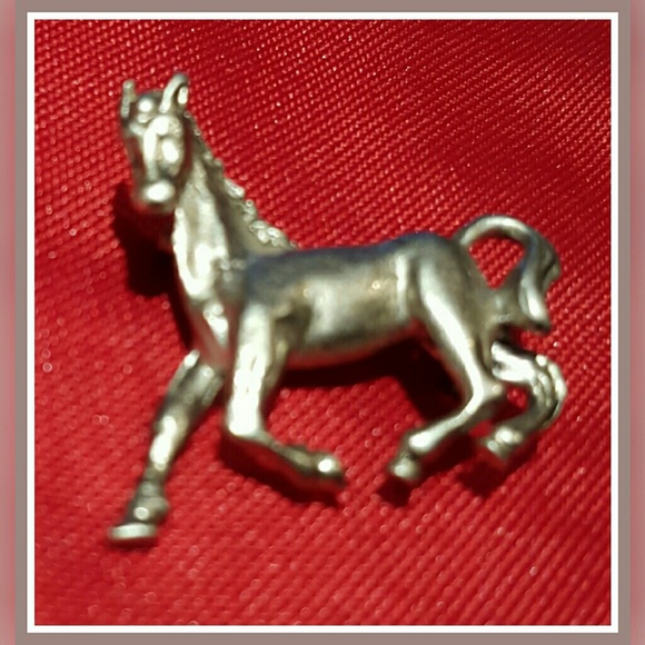 Silvertone Horse Brooch/Pin, Vintage, EUC - Picture 2 of 6