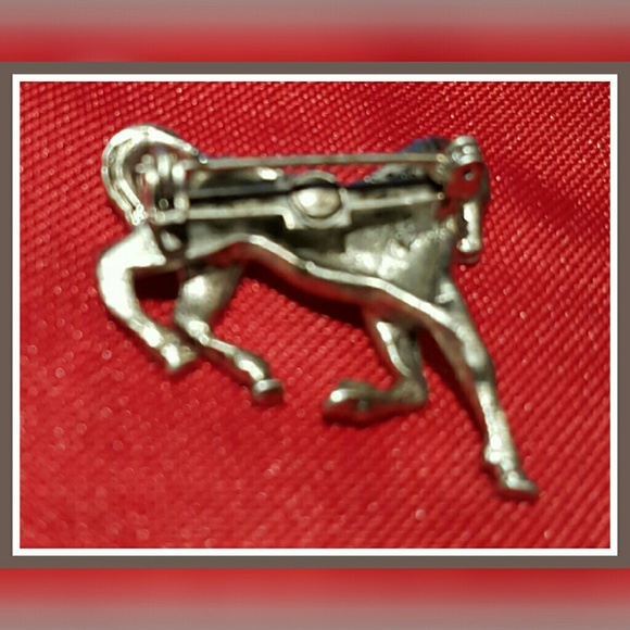 Silvertone Horse Brooch/Pin, Vintage, EUC - Picture 3 of 6