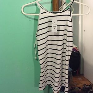 Black and white tank top