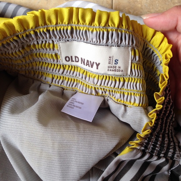 *Unavailable* A-line skirt yellow & grey - Picture 2 of 3