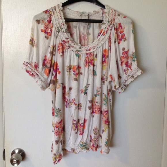 American Rag Peasant Top 2X