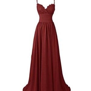 Burgundy prom/formal dress size 4