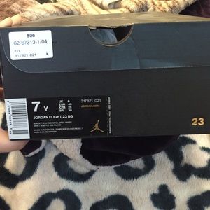 Kids Jordan flight 23Black/gym red-cool grey-white