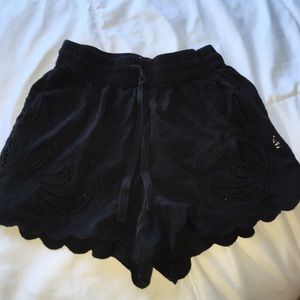 black short shorts