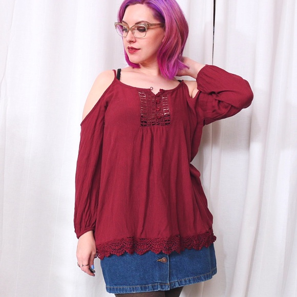 LA Hearts Tops - HALF OFF SALE | Cold Shoulder Boho Top LA Hearts Tops - HALF OFF SALE | Cold Shoulder Boho Top