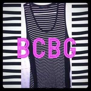 BCBG Striped Tank