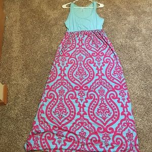 Pink and Aqua Summer Dress!