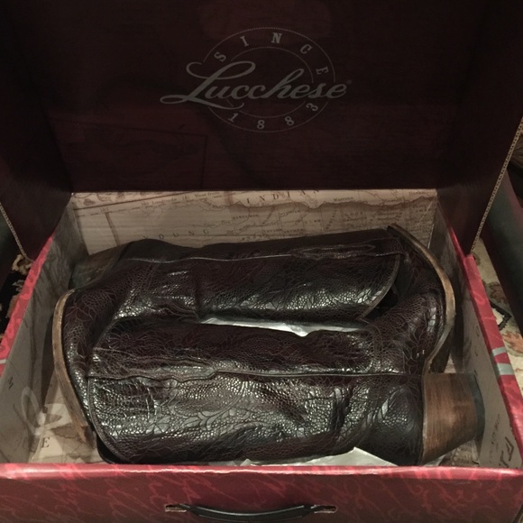 Lucchese alpina cafe boots sz7