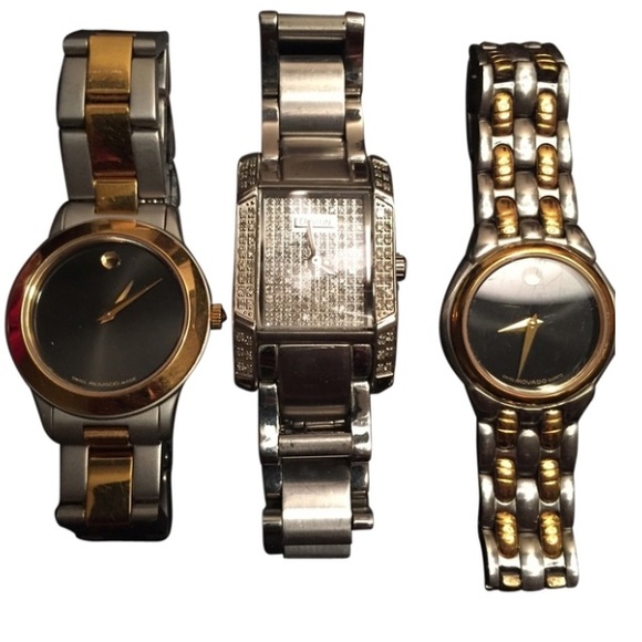 3 Watched; 2 Movado and 1 Croton