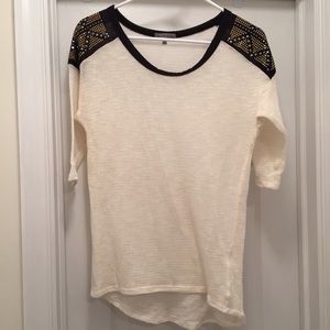 Studded Shoulder Top
