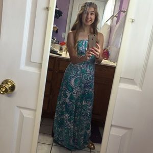 Seafoam green montauk maxi dress