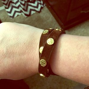 Tory Burch leather wrap bracelet