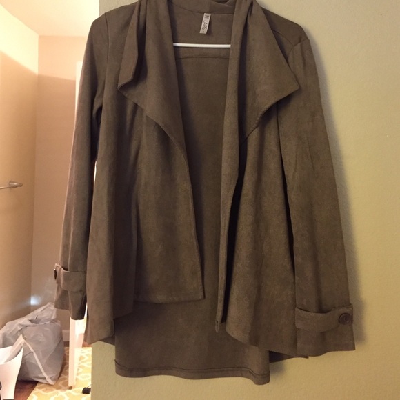 Waterfall suede jacket