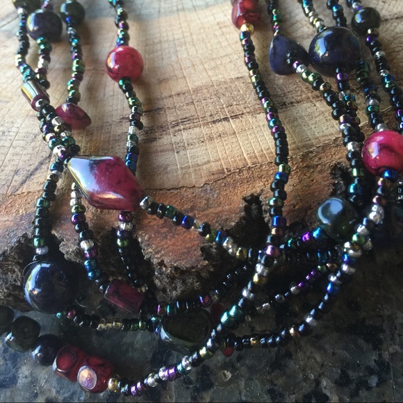 30" five strand necklace
