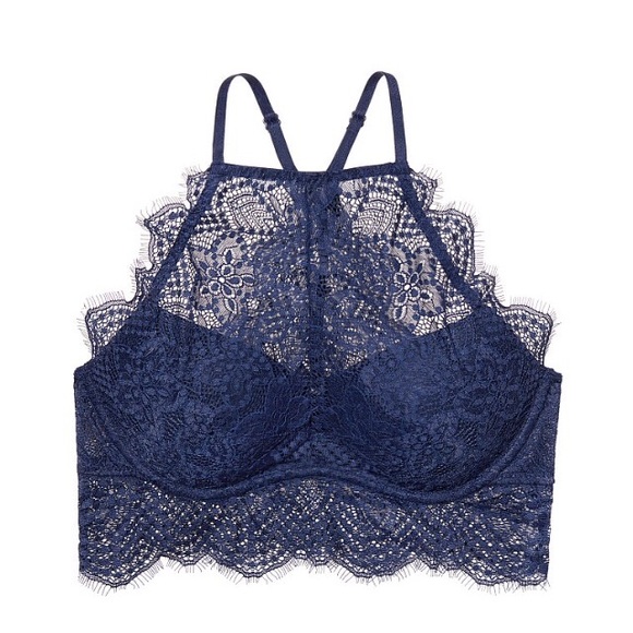 Lace High-Neck Bralette