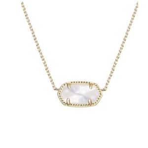 Elisa ivory Pearl and gold necklace