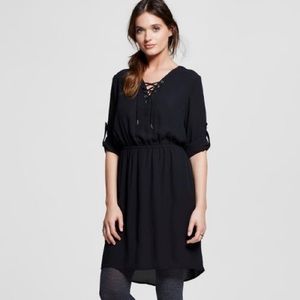 NWOT Lace up shirtdress