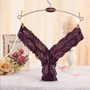 2 for $9!!!! ๐Purple Lace Thong
