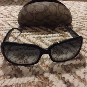 Black COACH sunglasses