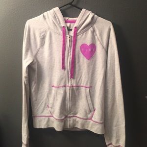 Medium PINK zip up hoodie