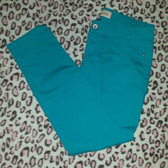 Turquoise Skinny Jeans