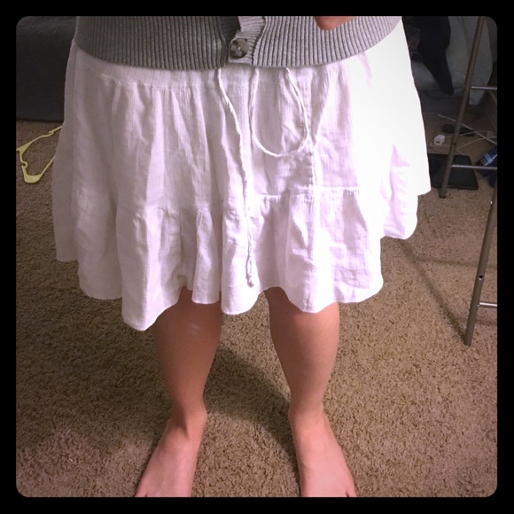 Forever 21 white cotton skirt