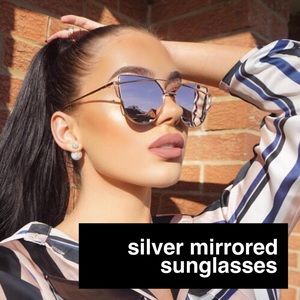 Silver Mirror Sunglasses ✨