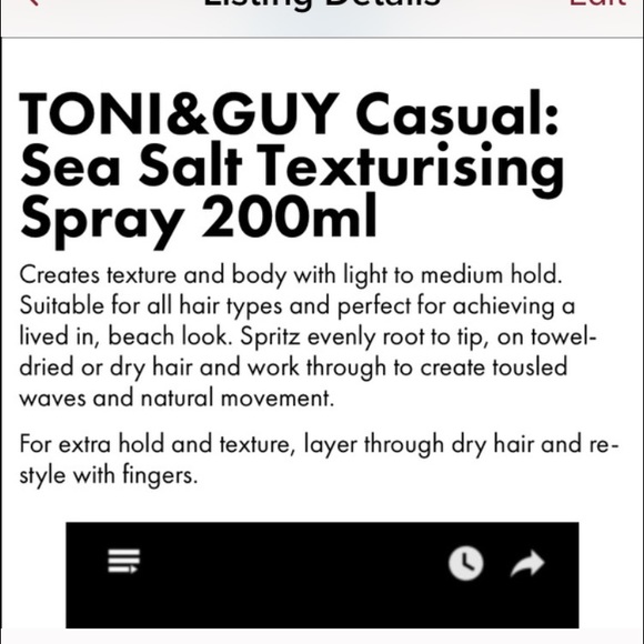 Sea Salt Texturising Spray - Picture 2 of 2