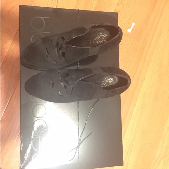 Black suede booties