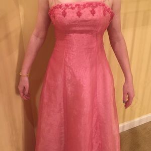 Vintage Formal Pink Gown