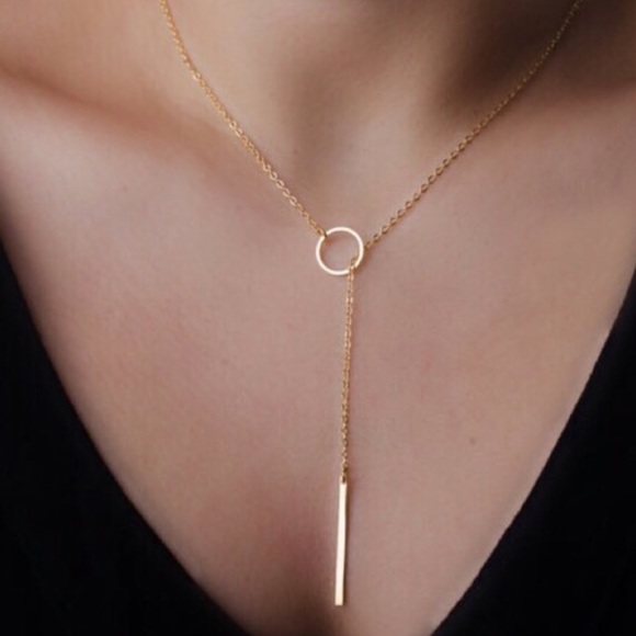 Jewelry - minimalism chain circle necklace