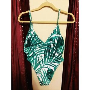 LA Hearts backless one piece swimsuit